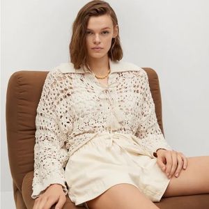 Pompom knit sweater from Mango